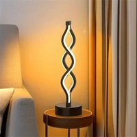 Lampe de chevet créative de luxe en forme d'algues marines pour chambre à coucher et salon, veilleuse intelligente au design ondulé pour une utilisation en chambre