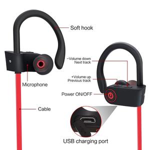 หูฟังกีฬา Amazn Hot Sport แบบ OEM กันน้ำระดับ IPX-<span class=keywords><strong>7</strong></span> บลูทูธ 4.2 หูฟังไร้สาย U8 หูฟังแบบกำหนดเอง - Product Image 5