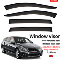 Déflecteur de voiture transparent en PC, pare-pluie et pare-vent pour Mercedes-Benz Classe R (R350L/R400L), protection des portes et des fenêtres de voiture