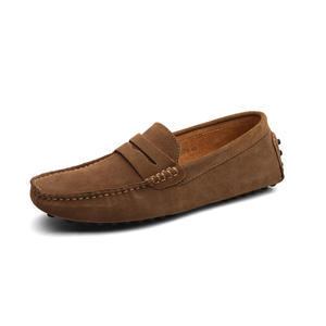 Hombres Zapatos casuales Clásico Original de gamuza de cuero Penny <span class=keywords><strong>Mocasines</strong></span> Slip on Flats <span class=keywords><strong>Hombre</strong></span> <span class=keywords><strong>Mocasines</strong></span> Guisantes Zapatos - Product Image 4