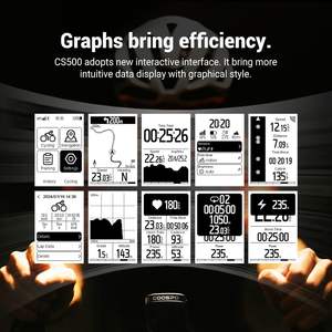 COOSPO CS500 Ciclocomputador Inalámbrico de 2.6 Pulgadas con GPS, BT 5.0, Retroiluminación Automática, Velocímetro, Navegación de Rutas, Resistente al Agua IP67 - Product Image 2