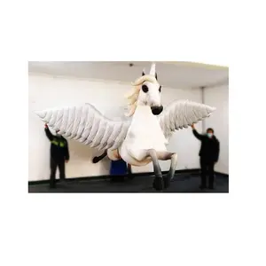 Hoge Kwaliteit Custom Opblaasbare Paardendier Model Gigantische Opblaasbare Pegasus Voor Carnaval Decoratie