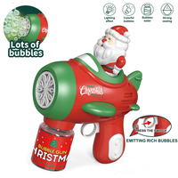 Père Noël automatique pistolet à bulles savon liquide noël Machine à bulles jouets à bulles pour cadeau de vacances