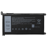 Batterie d'ordinateur portable WDXOR 11.4V 42Wh en gros pour accessoires, compatible avec les modèles 5368 15, 7368 13, 7460 14, 5578, 5513