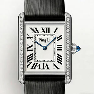 Orologio Serie Ping Lu di AF Factory, Orologio al Quarzo per Coppia, Lancette Blu, Orologio Meccanico Minimalista da Uomo - Product Image 2