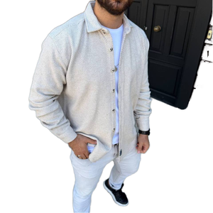 Men Casual Overshirt <b>Shirt</b> Long Sleeve Button Down <b>Plaid</b> Satin Streetwear Outerwear Fashion Top Pockets Lightweight - Product Image 1