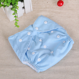 Couches lavables réutilisables pour bébé, couches-culottes d'apprentissage en coton écologique à grille, couches en tissu ajustables pour bébé - Product Image 4