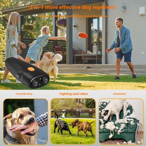 屋外用超音波犬用リペラーLED懐中電灯ハンドヘルド電気ショック制御装置自己防衛環境にやさしい耐久性プラスチック - Product Image 3