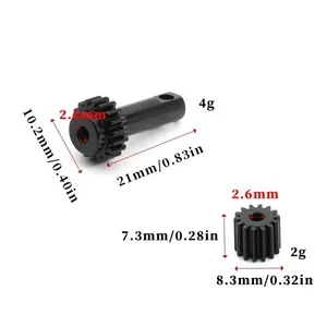 Juego de Engranajes Diferenciales de Acero, Engranaje Planetario 2382 para 1/10 TRXS Slash 2WD Rustler Stampede Bandit 2WD, Piezas de Mejora - Product Image 2