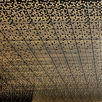 Panneau de plafond en acier inoxydable découpé au laser sur mesure, design moderne, design décoratif sculpté perforé avec fonction insonorisante
