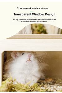 USMILEPET Meilleure Vente Maison de Hamster en Bois Château de Cochon d'Inde Cachette de Hamster pour Chinchilla Furets Hamster Hérisson Lapin - Product Image 5