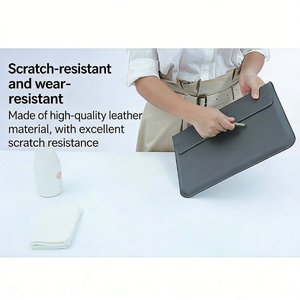 For MacBook Air Portable 13.3 Inch Laptop Case Business PU Leather <strong>Envelope</strong> Protective Case for MacBook Pro 15.4 Inch - Product Image 2