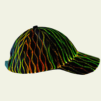 Gran oferta de alta calidad, tela de fibra óptica LED, intermitente, Luminoso, que cambia de color, rendimiento, fiesta, Festival, uso, gorras de luz LED, sombreros