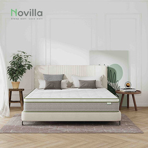 Matelas à ressorts 180x200 roulé, luxe orthopédique, confortable, souple, pour hôtel, avec sommier NV0M807-12, design hybride - Product Image 1