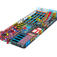 Parc de trampolines intérieur commercial à vendre directement de l'usine, fabricant de trampolines fiable