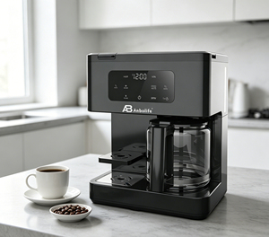 Anbolife, fabricant OEM, cafetière à filtre double fonction 12 tasses <span class=keywords><strong>et</strong></span> machine à dosettes K-Cup, programmable 1,8 L avec carafe en verre - Product Image 2