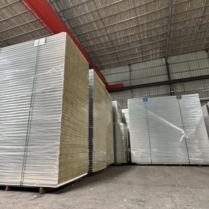 <span class=keywords><strong>Pannelli</strong></span> sandwich <span class=keywords><strong>in</strong></span> lana di roccia di fabbrica per isolamento, insonorizzazione, conservazione del calore e resistenza al fuoco - Product Image 3
