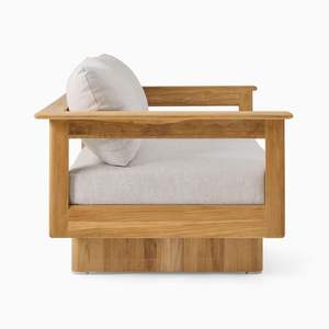 Sofá de Madera de Teca Sólida para Patio, 2 Plazas, Color Personalizado, Muebles de Jardín con Brazos, Venta Caliente en China - Product Image 3