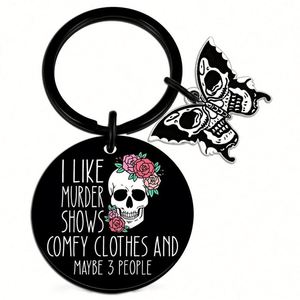 Design Custom Halloween Color-printed Metal Keychain Ghost Pattern Pendant Accessories - Product Image 4