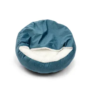 New design dog bed soft and comfortable high quality durable half-encolosed pet beds for cat and dog