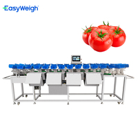Easyweigh PLC Automatische Draaibare Trays Combinatie Weegschaal met Hoge Nauwkeurigheid voor Groenten, Kip en Vers Vleesverwerking