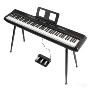 MY MUSIC MY-8061 Orgue Électrique à 88 Touches à Mécanisme à Marteau, Piano Numérique Grand Format MIDI, Clavier Électronique, Instruments de Musique - Product Image 1