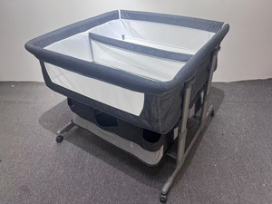 2025 mô hình mới đôi cũi trẻ em với chiều cao có thể điều chỉnh và có thể gập lại giường đôi giỏ lưu trữ cho phòng ngủ trường học hoặc khách sạn sử dụng - Product Image 5