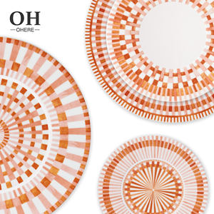 <span class=keywords><strong>Piatti</strong></span> Decorativi in Ceramica di Alta Qualità in Stile Romanico, Design Orientale Elegante e Creativo, <span class=keywords><strong>Piatti</strong></span> <span class=keywords><strong>Moderni</strong></span> per Matrimoni e Feste - Product Image 6