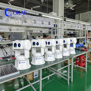 Caméra thermique PTZ HD étanche IP67 OKAF longue portée 90X 10 km avec télémètre laser, suivi de drones, détection de drones, caméra PTZ - Product Image 6