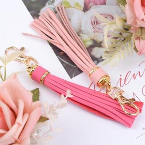 Exceptional Grade PU Leather Tassel Charms with Lobster Swivel Swivel Clasp Colorful Tassels for Luxury Purse Decoration - Product Image 4