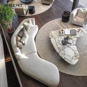 WBERT prix d'usine meubles sur mesure Villa Club privé design d'intérieur décoration intérieure salon moderne table basse chaise canapé ensemble - Product Image 1