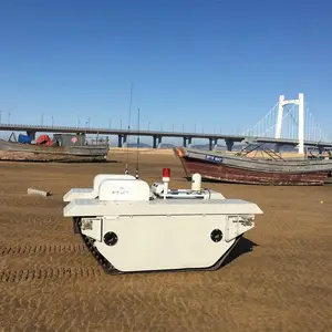 Guoxing Intelligente Elektrische Afstandsbediening Rubber Rupsbanden Robot Tank Chassis Voertuigen Amfibisch Chassis