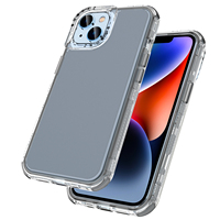 Étui de téléphone de mode vue dégagée couverture arrière pour iphone 15 pro max étui Transparent protecteur de téléphone