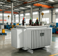Transformateur de puissance triphasé immergé dans l'huile YongHui à haute efficacité, bobines en cuivre/aluminium, 6V 400V 30KVA-1600KVA, faible encombrement