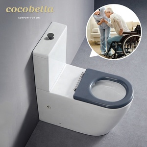 <span class=keywords><strong>WC</strong></span> Toilettes Nouveau Design Standard Touch Hauteur Surélevée Bouton Filigrane Sans Monture Toilettes pour Handicapés - Product Image 1