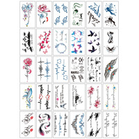 Tatouage semi-permanent réaliste encre de jus, autocollant corporel imperméable, sûr pour la peau, longue durée 15 jours, taille mini, vente en gros