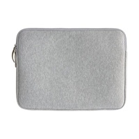Sac en PU personnalisé élégant de haute qualité avec Logo gaufré mince mousse rembourrée antichoc unisexe gris Business pour ordinateur portable