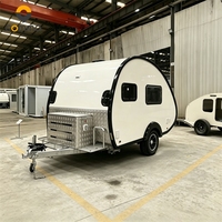 Компактный кемпер-прицеп Teardrop Camper для путешествий и кемпинга, мини-караван для поездок по Великобритании