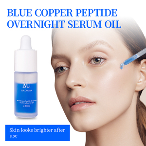 Produits de beauté purs à l'acide hyaluronique 30ml Blanchiment du visage Anti-rides Cellules souches Peptide de cuivre bleu Soins de la peau Sérum GHK-Cu - Product Image 2