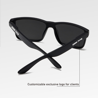 Lunettes de soleil polarisées de haute qualité, tendance, avec logo personnalisé, monture carrée légère, protection UV400, pour hommes