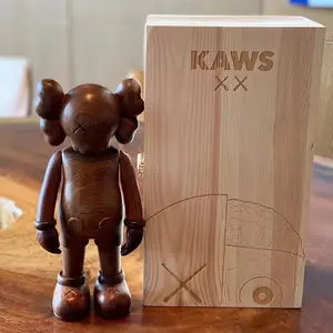 Bearbrick Violent Bear Gloomy Bear Action Figure Toys Wooden Model Doll Wooden Box Household Products Wood Box With Lid Accept