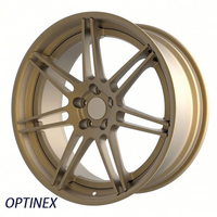 Jantes forgées sur mesure en bronze, montées à l'arrière, 2 pièces, 18 19 20 21 22 pouces, 5x120 5x114.3 5x130 5x112 pour Porsche Ferrari Mustang
