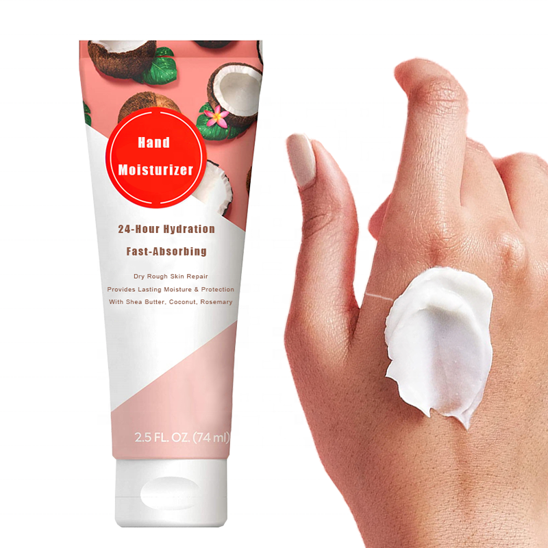 Оптовая продажа с фабрики, изготовленным на заказ логосом 24 часа в сутки ручной гидратации увлажняющий крем сухой огрубевшей кожи ремонт с масло семян Ши кокосовое масло розмарина