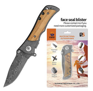 Hete Aanbieding Op Maat Gegraveerd Olijfhouten Handvat Outdoor Camping Tactisch Jacht Op Maat Gemaakt Vouwzakmes - Product Image 1