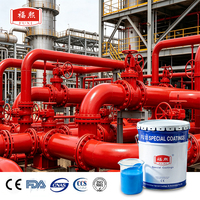 Revêtement universel antirouille en polyuréthane acrylique pour pulvérisation sans air, idéal pour les conduites anti-incendie et les treillis métalliques des installations sportives