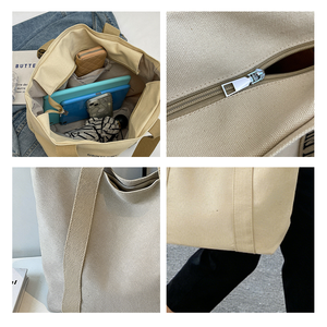 Borsa Tote in Tela di Cotone Personalizzata <span class=keywords><strong>per</strong></span> Donna, <span class=keywords><strong>per</strong></span> Pittura Fai-da-Te e Serigrafia, <span class=keywords><strong>Shopper</strong></span> Ecologica Riutilizzabile <span class=keywords><strong>per</strong></span> lo Shopping Quotidiano - Product Image 2