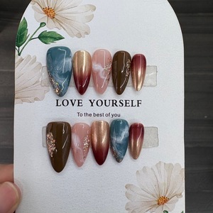 <span class=keywords><strong>Uñas</strong></span> Postizas <span class=keywords><strong>de</strong></span> Gel Suave, Cortas y Cuadradas, Hechas a Mano, Venta al por Mayor, <span class=keywords><strong>Uñas</strong></span> Acrílicas Artificiales - Product Image 2