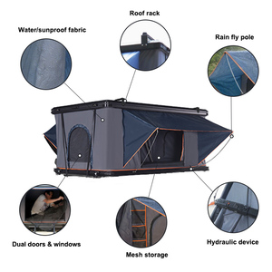 Tente de toit pliable ultra-compacte avec grande fenêtre pour voiture, idéale pour les voyages en famille tout-terrain - Product Image 2