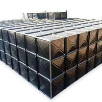 Réservoir d'eau en acier inoxydable modulaire rectangulaire enterré sous terre Assembler des panneaux ss304 Réservoir de 100000 litres Grand réservoir de 50000 litres