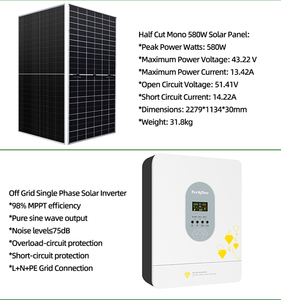 Systèmes de stockage de batteries solaires domestiques JEESENG, système d'énergie solaire hors réseau, batterie lithium-ion, kit complet 11KW - Product Image 4